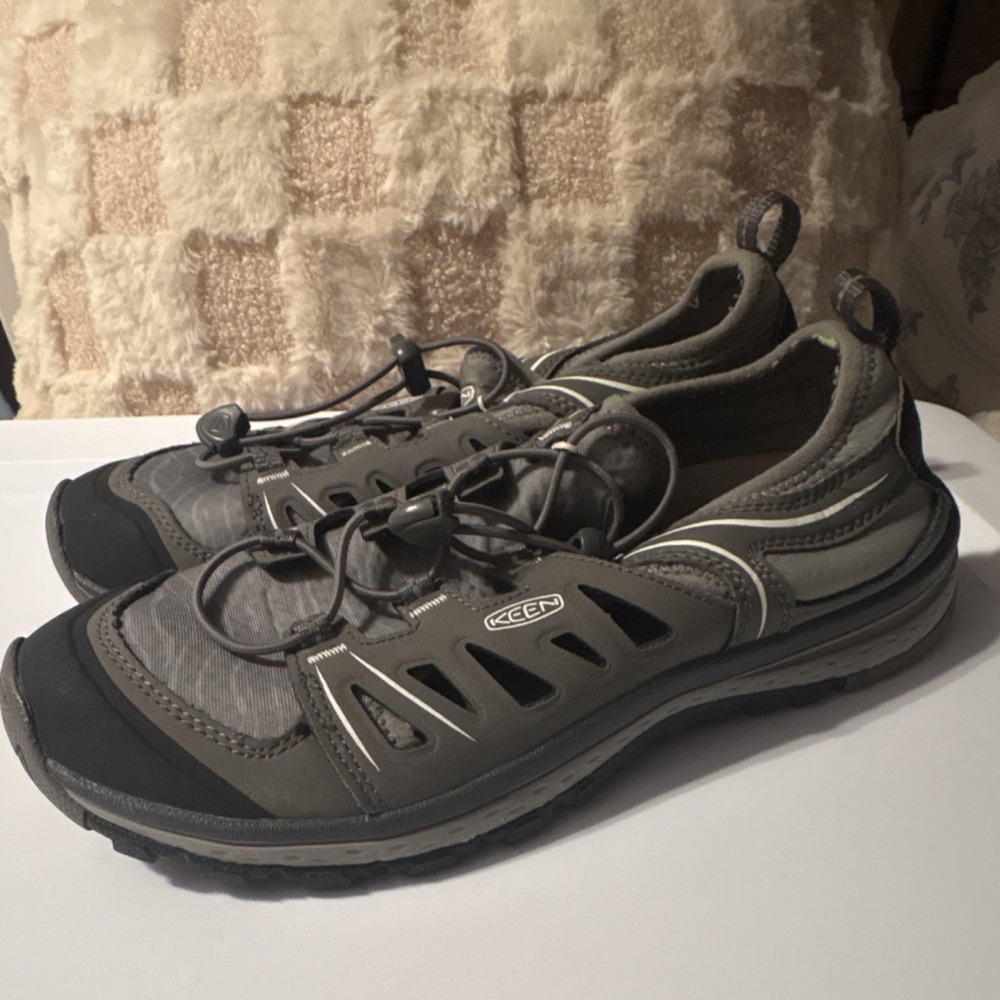 KEEN Terradora Ethos Women's Slip-On Non-Slip Sandals Gray Black US 9 EU 39.5 - Picture 2 of 7